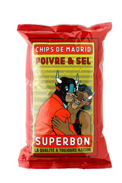 Superbon Salt & Pepper, Pfeffer und Salz Chips 135g